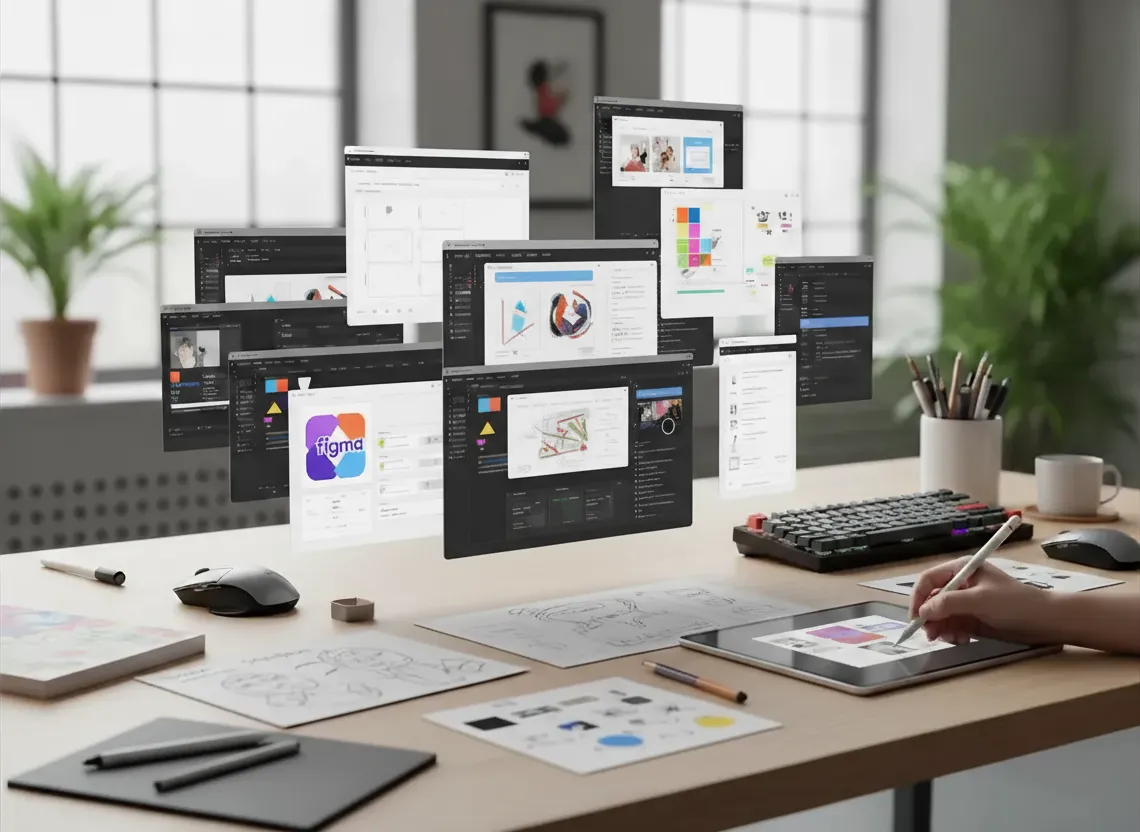 Unten rechts, hinter dem Banner Text