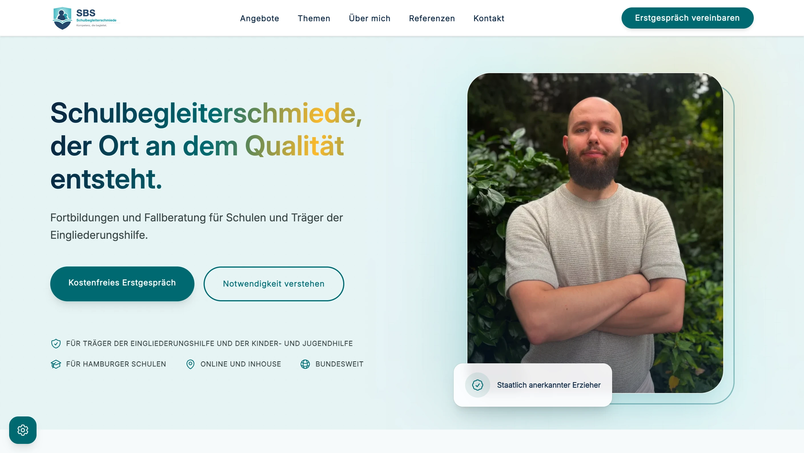 Schulbegleiterschmiede Screenshot